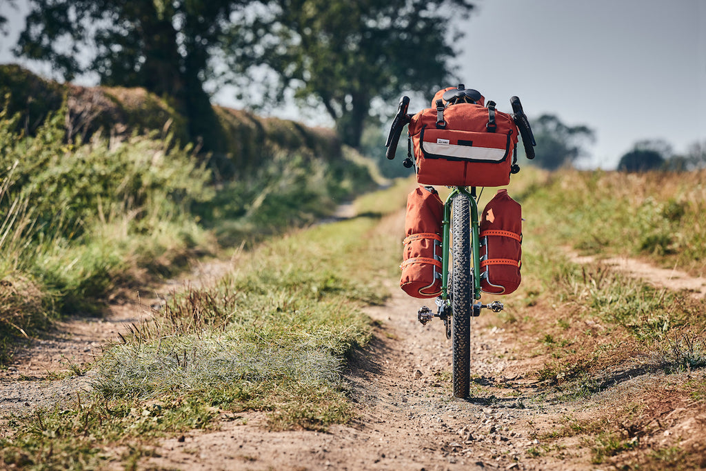 Buoy Bags on a Gravel Bikepacking Bike