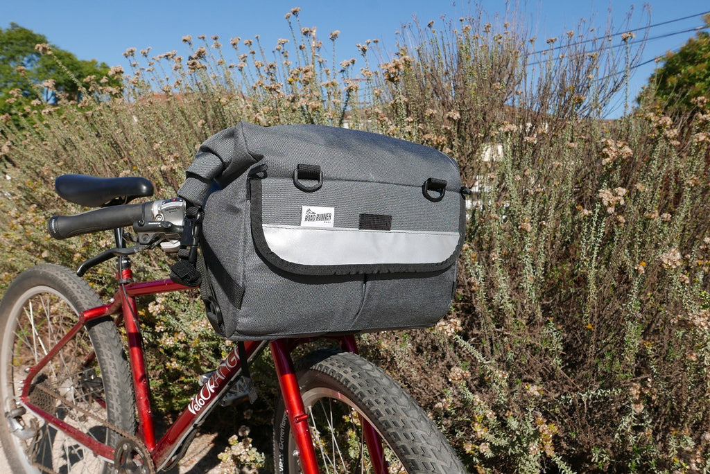 Middle Earth Jammer Handlebar Bag in Grey Cordura