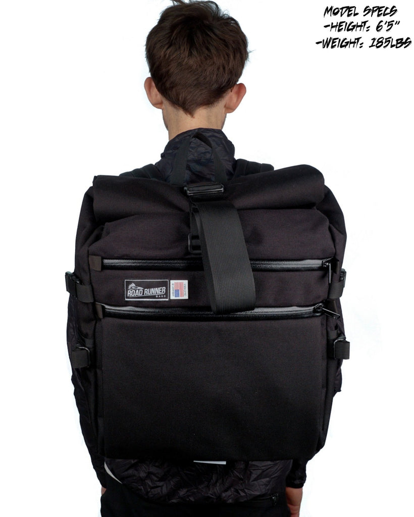 Large Roll Top Backpack - Bicycle Bag by Road Runner Bags